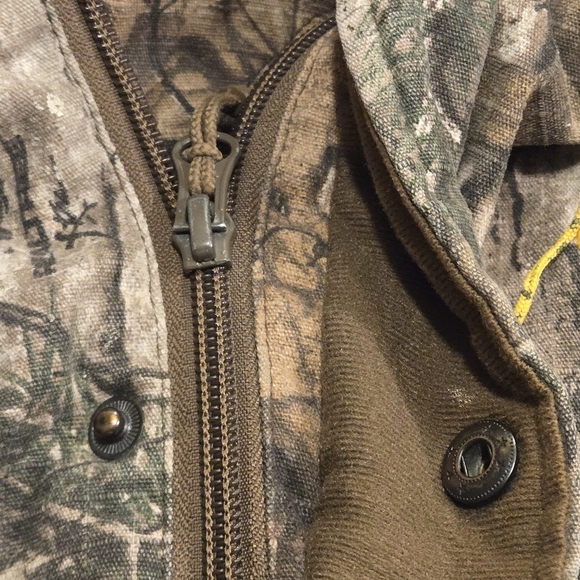 Realtree Hunting Field Jacket Water-Resistant Camo Fabric Men size 2XL w/ flaw - Picture 8 of 16